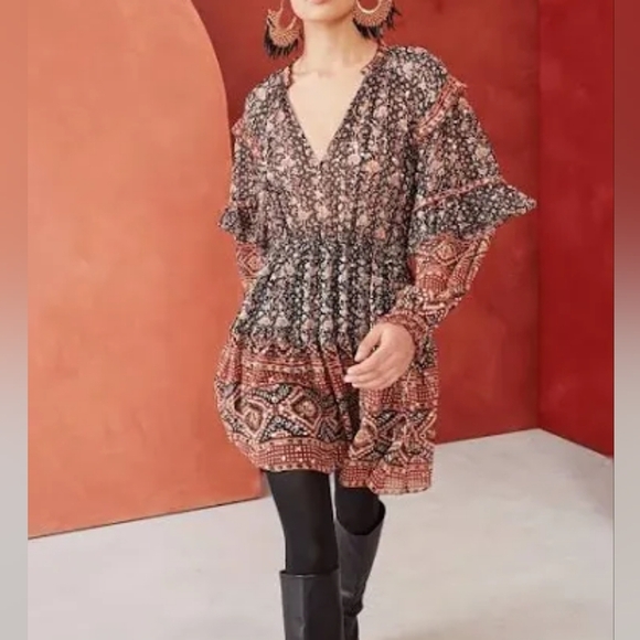 Ulla Johnson 2 Erisa silk floral print mini dress - Picture 2 of 16